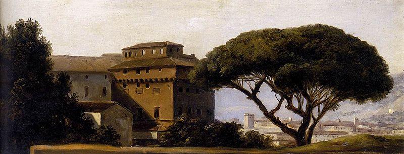 Pierre-Henri de Valenciennes View of the Convent of Ara Coeli with Pines oil painting image